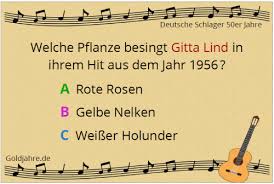 Wir haben hier ein quiz mit fragen und antworten, komplett kostenlos. Schlagerquiz Mit Hits Der 1950er Jahre