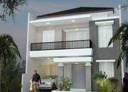 Model jendela di lantai 2 berbentuk dua persegi panjang. 92 Desain Rumah Minimalis Modern Sederhana 1 2 Lantai Berbagai Type