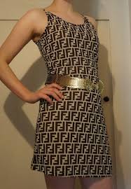 Fendi Logo Print Roma Amor Summer Dress By Vintagerunwaycouture 125 00 Fashion Print Clothes Clothes