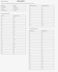 Symbolic Clarks Kids Size Chart Clarks Width Calculator