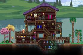 Thankyouheres a video of 50 awesome terraria builds to give you inspiration for your own. My First Decent Looking House In 1 4 Thoughts And Advice Terraria Terrarium Base Terraria Castle Terraria House Design