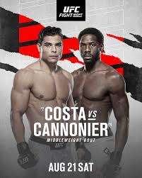 Prelims (espn+ at 4 p.m. Ufc Fight Night 196 Card All Fights Details For Costa Vs Cannonier