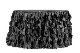 Curly Willow 17ft Table Skirt Black Table Skirt Curly Willow New Tone