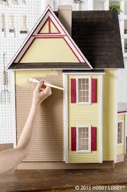 Dollhouse Exterior Painting Tips Crafts Hobby Lobby Doll House Diy Dollhouse Barbie House