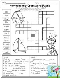 8 2nd Grade Crossword Puzzle Worksheets 3rd Grade Words 3rd Grade Activities Fun Word Work Activities