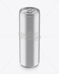 250ml Matte Aluminium Can Mockup High Angle Shot In Can Mockups On Yellow Images Object Mockups High Angle Shot Mockup Free Psd Free Packaging Mockup