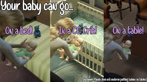 This crib is decor, you will need a crib mod like:. No More Bassinet By Pandac At Mod The Sims Sims 4 Updates