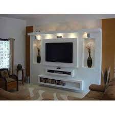 Tangkula wood tv stand, classic design storage console free standing cabinet for tv up to 50, tv cabinet media center home living room furniture, tv stand media cabinet (white) 4.6 out of 5 stars. Modular Tv Unit Warranty 5 Year Rs 50000 Set Ronak Modular Furniture Id 14636572591