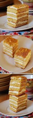 Classic Russian Honey Cake With A Cooked Flour Frosting Tort Medovik Pchelka S Zavarnim Kremom Russian Honey Cake Honey Cake Recipe Russian Desserts