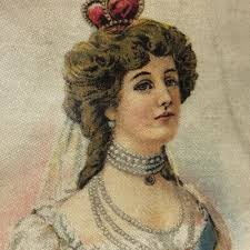 Vintage tobacco silk use in crazy quilt Olga Queen of Greece Nebo  Cigarettes