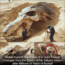 Fóssil de dragão pré-histórico gigante do Saara é descoberto.