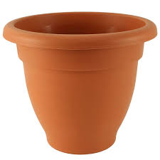 Don't associate a plastic planter with low quality, modern plastic plant pots come in a huge range of finishes, sizes and appearances, in many cases you won't be able to tell the difference. Bell Pot Planter 55cm Terracotta Garden Planters B M