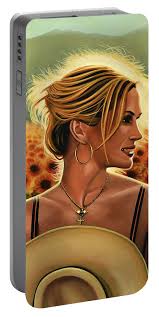 Julia Roberts Portable Battery Charger by Paul Meijering