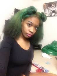 Green Natural Hair Afro Heat Straighten Blowdry Blow Dry Hair Straight Hairstyles Afro Hairstyles green natural hair afro heat