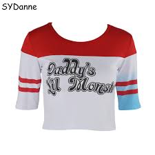 Check spelling or type a new query. Suicide Squad Cosplay Costume Harley Quinn T Shirt Shorts Batman Joker Daddy S Lil Monster Clown Print For Girls Long Sleeves Buy At The Price Of 8 21 In Aliexpress Com Imall Com