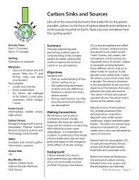 carbon sinks and sources