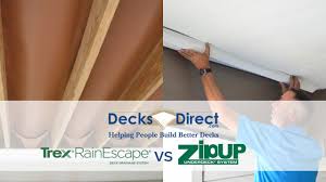 Trex Rainescape Vs Zip Up Underdeck Youtube