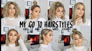 When choosing a short haircut for thin hair, it is best to choose a length up to the earlobe or jawline, thanks to this length, you can create a lush hairstyle and your hair will not look sparse. My Current Fave Go To Hairstyles For Short Hair 2018 With And Without Heat Youtube