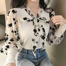 70 model baju batik atasan wanita terbaru 2019 semua ukuran 19 04 2021 70 model baju batik atasan wanita terbaru 2021 lengan panjang pendek modern oleh admin diposting pada april 20 2021 aneka model dan desain baju batik wanita remaja sampai dengan orang dewasa modern. Blusas Mujer De Moda 2021 Lengan Panjang Cetak Blus Sifon Kemeja Wanita Atasan Wanita Rajut Lengan Panjang Blus Wanita C618 Blus Dan Kemeja Aliexpress