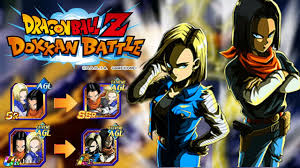 This db anime action puzzle game features beautiful 2d illustrated visuals and animations set in a dragon ball world where the timeline has been thrown into chaos, where db characters from the past and present come face to face in new and exciting battles! How To Obtain Lr Androids From Start To Finish Dbz Art Dragon Ball Z Dokkan Battle Youtube