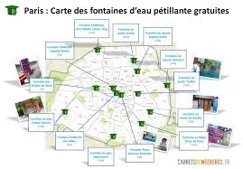 Voici L Emplacement Des 13 Fontaines D Eau Petillante Gratuites De Paris Carnets De Week Ends Fontaine A Eau Eau Petillante Paris