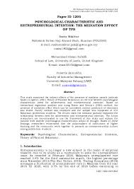 Politeknik kota kinabalu (pkk) merupakan politeknik yang pertama di sabah yang terletak di kota kinabalu, sabah. Pdf Psychological Characteristic And Entrepreneurial Intention The Mediation Effect Of Tpb Muhammad Aiman And Rozita Mokhtar Academia Edu