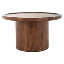 Devin Round Pedestal Coffee Table Safavieh Round Wooden Coffee Table Coffee Table Wood Pedestal Coffee Table