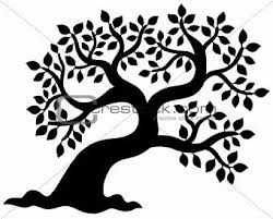 Black And White Simple Tree Clip Art Image 1833588 Leafy Tree Silhouette From Crestock Stock Photos Tree Silhouette Fairy Silhouette Fairy Tree