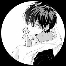 Black And White Anime Boy Icons 