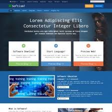 Bootstrap Software Web Template Templates Web Template Software Design
