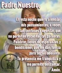 Oracion De La Noche Gracias Dios Un Nuevo Dia Oracion Dios Jesus Anochecer Buenas Noches Oremos Oracion De La Noche Citas Sobre Dios Oraciones