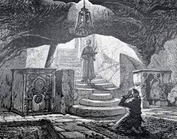 أقدم رسم أو تصوير لصخرة بيت المقدس داخل مسجد قبة الصخرة في الأقصى المبارك art painting