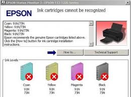 Die software ist neu installiert und die treiber auf dem aktuellen stand. Epson Ink Cartridges Cannot Be Recognised