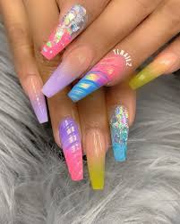 Tlnailz Newyorknails Acrylicnails Marblenails Pinknails Texasnails Hollywood Nailfashion Nailsunn Best Acrylic Nails Nail Designs Rainbow Nails