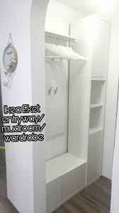 Cut to the length of kallax. Kallax Entryway Hack Schon Ikea Eket Entryway Mudroom Corridor Wardrobe Ledunnasir Kleiderschrank Dekoration Ikea Ikea Ideen Kleiderschrank