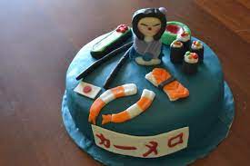 Per questa operazione la spianatoia non è adatta perché la pasta di zucchero non risulterebbe perfettamente liscia. Torte Sushi Decorate In Pasta Di Zucchero