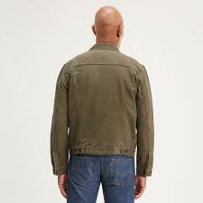 Levi S Premium Trucker Jacket Olive Night Canvas Garmentory