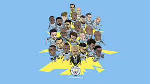 Here is a best collection of man city wallpaper for desktops, laptops, mobiles and tablets. Manchester City Full Squad Fan Art For Pc Wallpaper Manchester City Logo City Wallpaper Manchester City