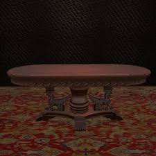 New baroque design table gothic ici et la oak glass sheet metal base. Second Life Marketplace Gothic Coffee Table