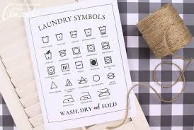 Laundry Symbols Printable Understanding Those Confusing