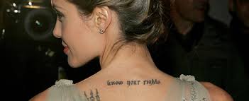 Back in the year 2000, when jolie married actor, billy bob thornton, she got his name tattooed above the dragon that she had inked in amsterdam in 1996. Angelina Jolie Tatowierungen Temporary Tattoo Blog