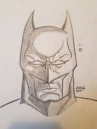 They look like obtuse triangles, and the left one is slightly smaller because of the perspective. Demon Ink Merc On Twitter So Here Is A Practice Sketch Of Batman I Did To Try To Work On Facial Features And Comic Style Shading It Ain T Much But
