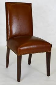 Straight Back Leather Dining Chair With Tapered Legs Dining Chairs Leather Dining Chairs Leather Dining Room Chairs