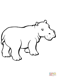 Hippo Clipart Black And White Google Search Cute Hippo Hippo Drawing Clipart Black And White