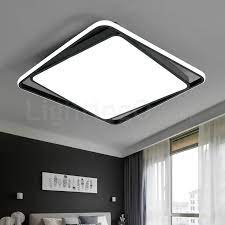 Maybe you would like to learn more about one of these? Modern Exquisite Black White Square Flush Mount Ceiling Lamp Living Room Bedroom Study Room Lightingo Co Uk