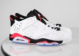 Air Jordan 6 Low White Infrared 23 Black Sneaker Bar Detroit