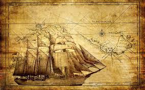 Hd Wallpaper Sea Chart Sailing Sailship Nautical Ocean