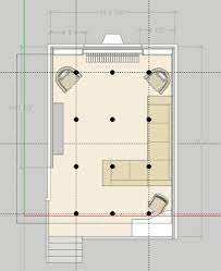 If you plan to illuminate an entire wall or accent particular architectural features or pieces of art, the rule of thumb is to place your recessed light fixtures between 1.5 feet and 3 feet from the wall. Recessed Lighting Layout Recommendations Doityourself Com Community Forums