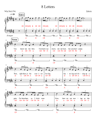 A keyboard diagram is also available for you to use when practicing this piece. Utterly Music Piano Scores Why Don T We 8 Letters