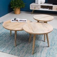 Table Basse Gigogne Scandinave Bois Table Basse Gigogne Table Basse Table Basse Bois